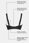 Zelocity True Curv High Impact Quick Dry Sports Bra - Jet Black — thumbnail 9
